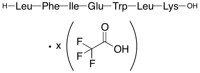 Leucyl-Phenylalanyl-Isoleucyl-Glutamyl-Tryptophyl-Leucyl-Lysine xTFA Salt - image 1
