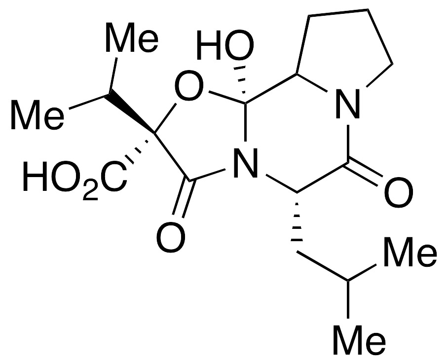 (2R,5S,10aS,10bS)-Octahydro-10b-hydroxy-5-isobutyl-2-isopropyl-3,6-dioxo-8H-oxazolo[3,2-a]pyrrolo[2,1-c]pyrazine-2-carboxylic Acid - image 1