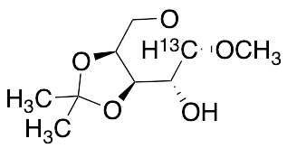 Methyl 3,4-Isopropylidene-b-L-arabinopyranoside-13C - image 1