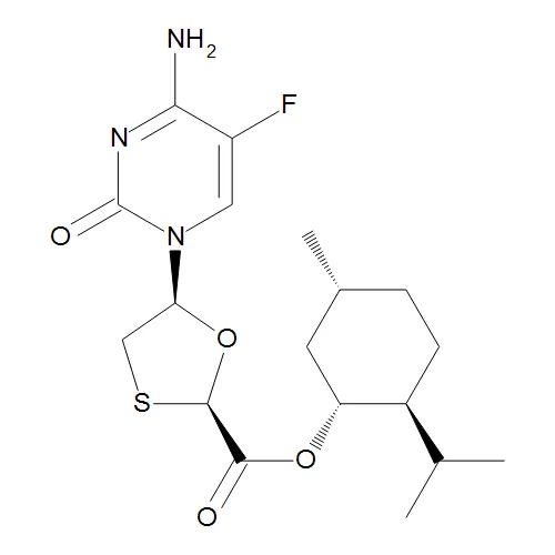 (2R,5S)-5-(4-Amino-5-fluoro-2-oxo-1(2H)-pyrimidinyl)-1,3-oxathiolane-2-carboxylic Acid (1R,2S,5R)-5-Methyl-2-(1-methylethyl)cyclohexyl Ester - image 1