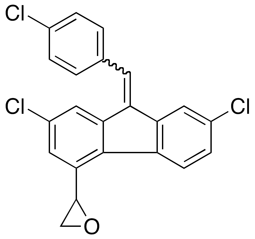 (E,Z)-9-(4-Chlorophenyl)methylene-5-oxiranyl-2,7-dichlorofluorene - image 1