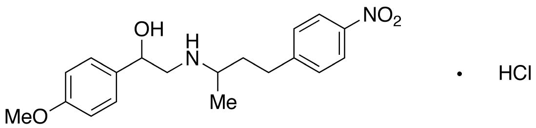 2-(4-(4-Nitrophenyl)butan-2-ylamino)-1-(4-methoxyphenyl)ethanol Hydrochloride - image 1