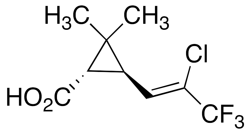 trans-3-(2-Chloro-3,3,3-trifluoro-1-propenyl)-2,2-dimethyl-cyclopropanecarboxylic Acid - image 1