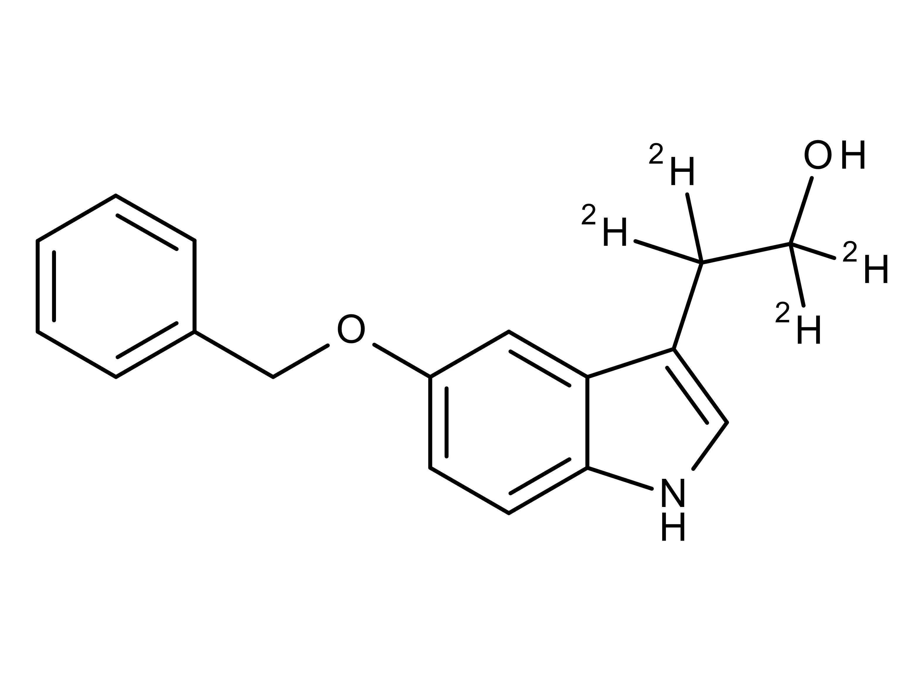 5-(Phenylmethoxy)-1H-indole-3-ethan-Alpha,Alpha,Beta,Beta-d4-ol - image 1