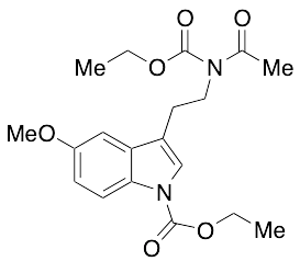 3-(2-(N-(Ethoxycarbonyl)acetamido)ethyl)-5-methoxy-1H-indole-1-carboxylic Acid Ethyl Ester - image 1