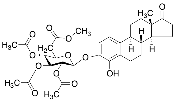 4-Hydroxy Estrone 3-O-Beta-D-Glucuronide Triacetate Methy Ester - image 1