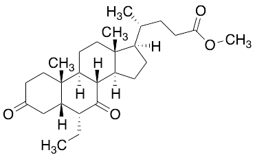 Methyl (5Beta,6Alpha)-6-Ethyl-3,7-dioxo-cholan-24-oic Acid Ester - image 1