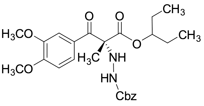 Phenylmethyl Ester 2-[1-(3,4-Dimethoxybenzoyl)-2-(1-ethylpropoxy)-1-methyl-2-oxoethyl] Hydrazinecarboxylic Acid - image 1