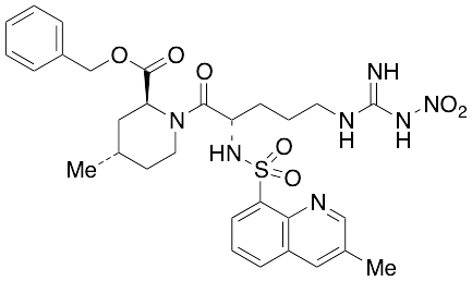 N-Nitro-1,2,3,4-tetradehydro (2S,4S)-Argatroban Benzyl Ester - image 1