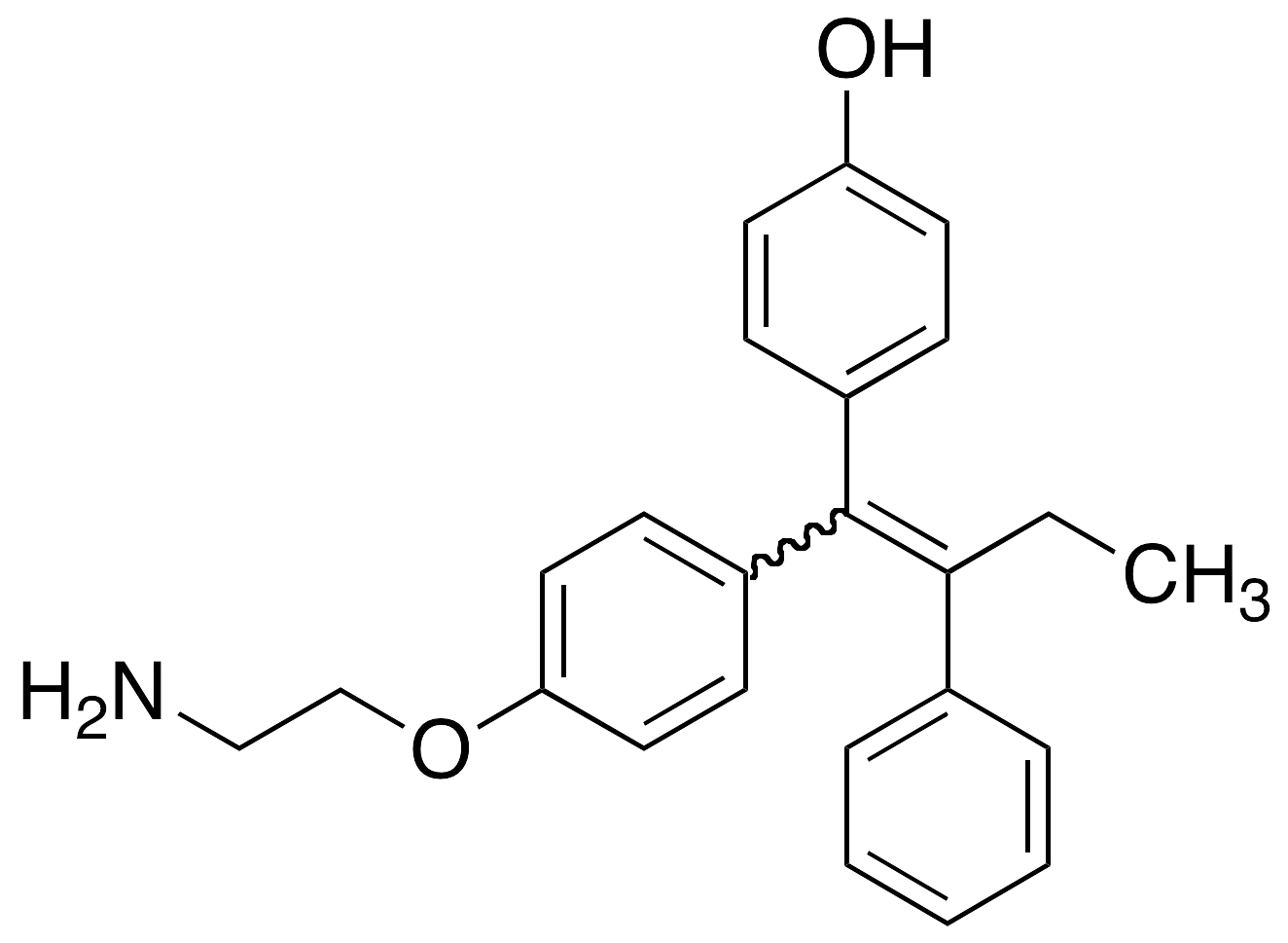 (E/Z)-N,N-Didesmethyl-4-hydroxy Tamoxifen - image 1