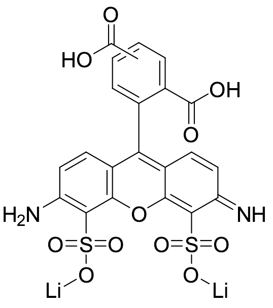 4,5-Disulfo Rhodamine-123 Dicarboxylic Acid Lithium Salt(Mixture of isomers, Technical Grade) - image 1