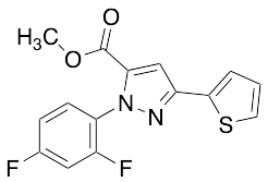 Methyl 1-(2,4-Difluorophenyl)-3-(thiophen-2-yl)-1H-pyrazole-5-carboxylate - image 1