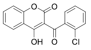3-(2-Chlorobenzoyl)-4-hydroxy-2H-1-benzopyran-2-one - image 1