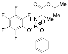 N-[(S)-(2,3,4,5,6-Pentafluorophenoxy)phenoxyphosphinyl]-L-alanine 1-Methylethyl Ester - image 1