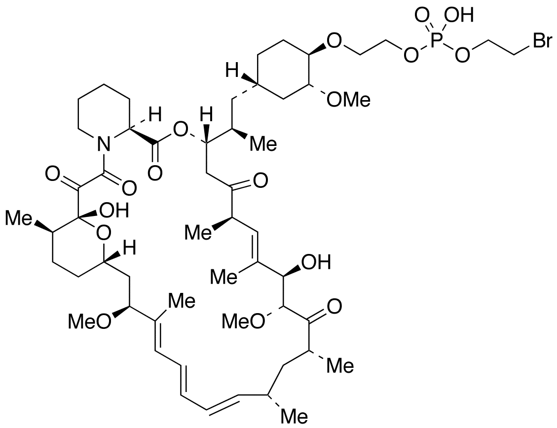 42-O-[2-[[Hydroxy(2-bromoethoxy)phosphinyl]oxy]ethyl] Rapamycin (Technical Grade) - image 1