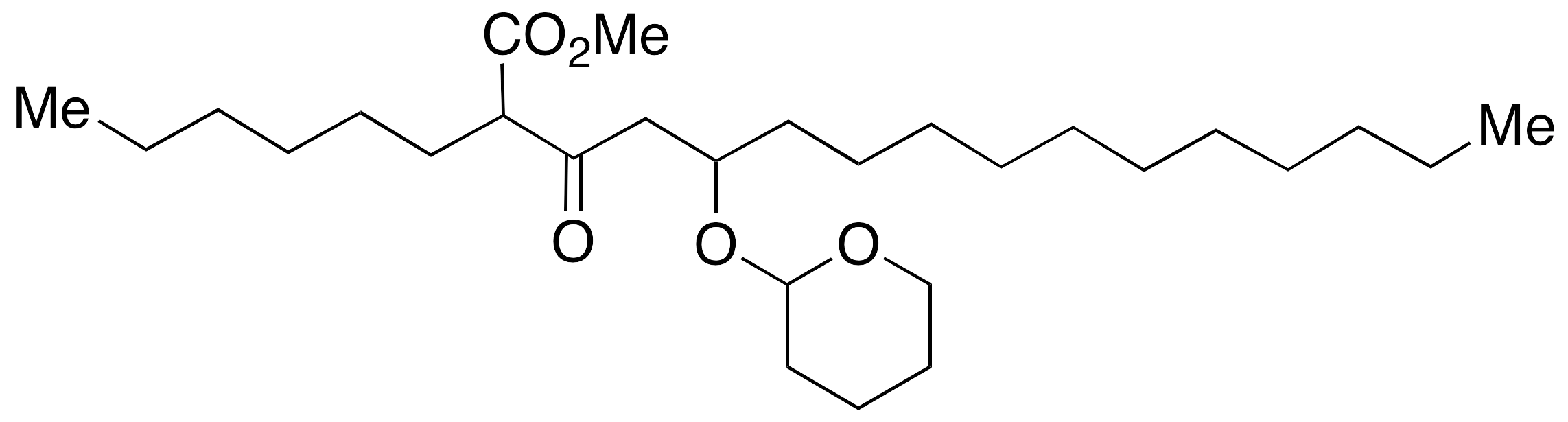 2-Hexyl-3-oxo-5-[(tetrahydro-2H-pyran-2-yl)oxy]-hexadecanoic Acid Methyl Ester(Mixture of Diastereomers) - image 1