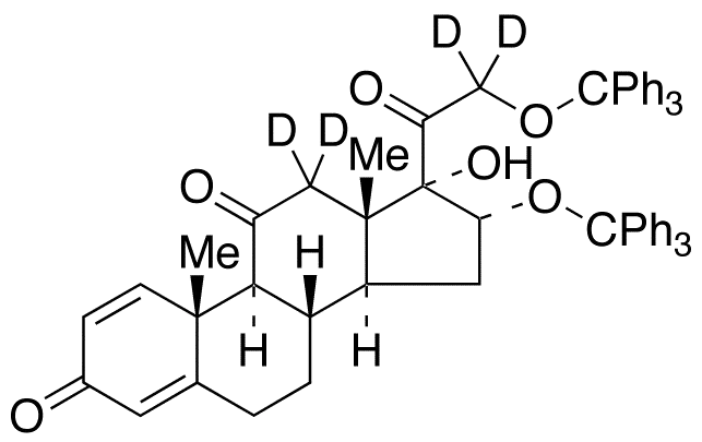 16,21-O-Trityl-17-hydroxypregna-1,4-diene-3,11,20-trione-d4 - image 1