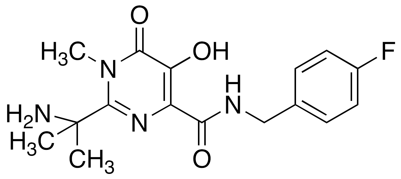 2-(1-Amino-1-methylethyl)-N-(4-fluorobenzyl)-5-hydroxy-1-methyl-6-oxo-1,6-dihydropyrimidine-4-carboxamide - image 1