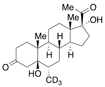 (5Beta,6Alpha)-5,17-Dihydroxy-6-methylpregnane-3,20-dione-d3 - image 1