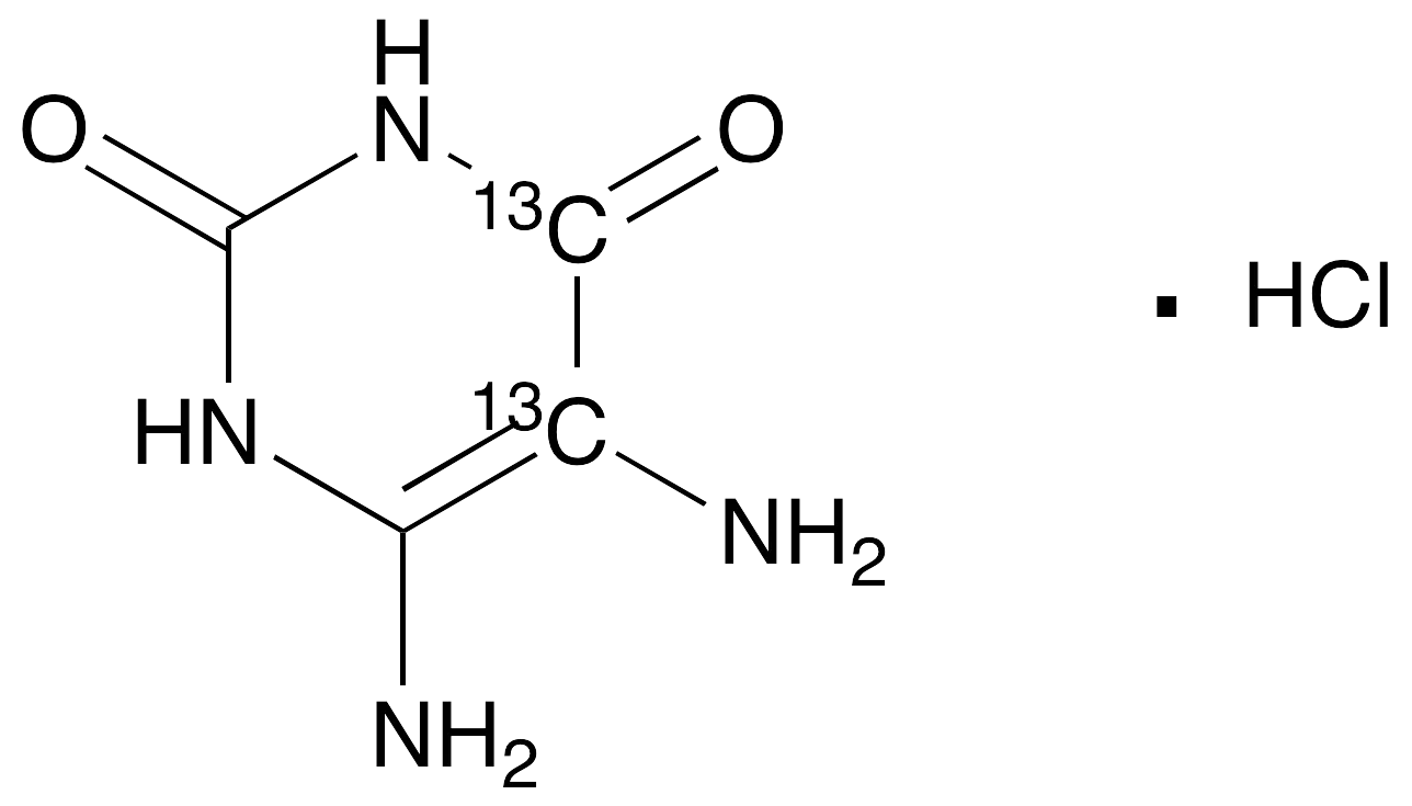 5,6-Diamino-2,4-dihydroxypyrimidine-13C2, Hydrochloride Salt - image 1