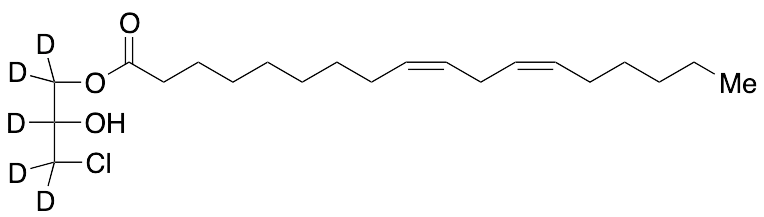 rac-1-Linoleoyl-3-chloropropanediol-d5 - image 1