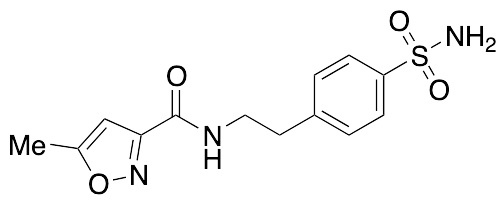5-Methyl-N-[2-(4-sulfamoylphenyl)ethyl]-1,2-oxazole-3-carboxamide - image 1