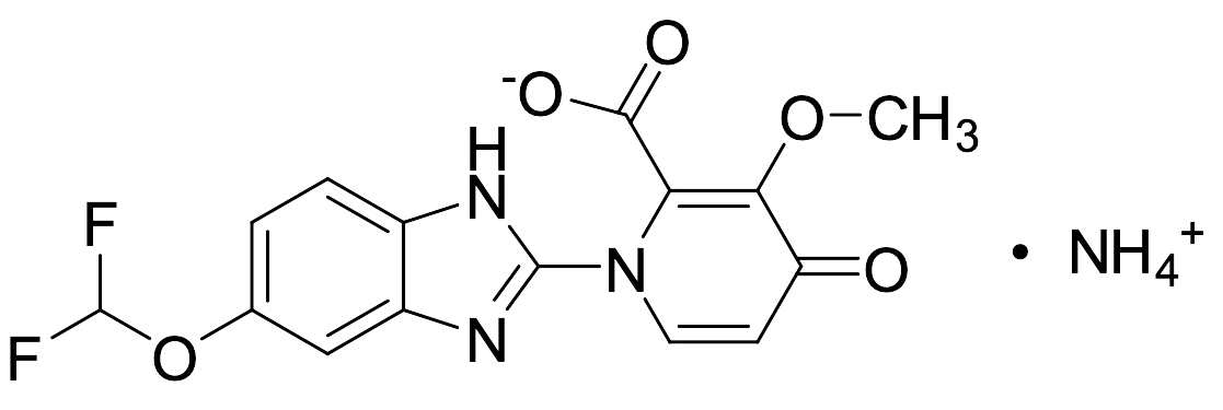 1-(5-(Difluoromethoxy)-1H-benzo[d]imidazol-2-yl)-3-methoxy-4-oxo-1,4-dihydropyridine-2-carboxylic Acid Ammonium Salt - image 1