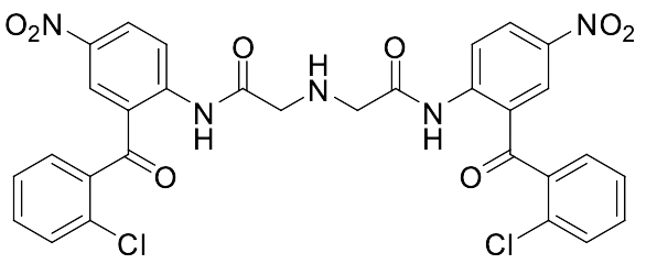 2,2'-Iminobis[N-[2-(2-chlorobenzoyl)-4-nitrophenyl]acetamide] - image 1