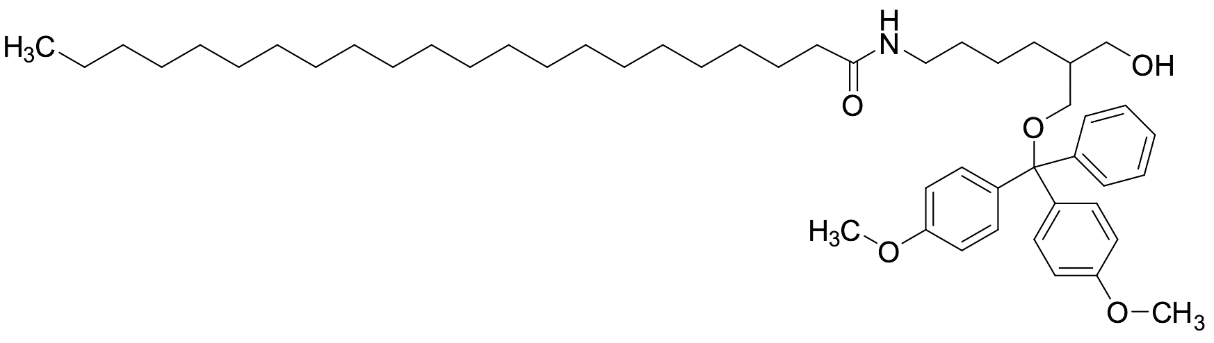 N-(6-(Bis(4-methoxyphenyl)(phenyl)methoxy)-5-(hydroxymethyl)hexyl)docosanamide - image 1