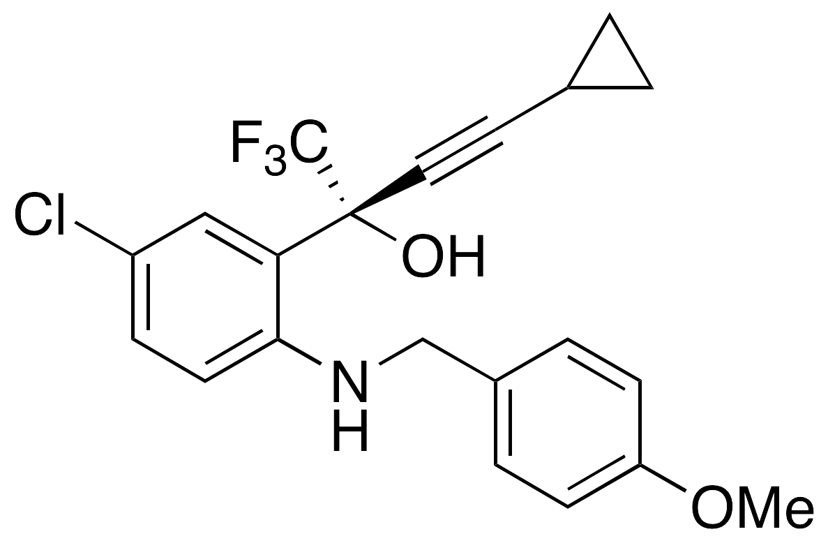 (R)-5-Chloro-Alpha-(cyclopropylethynyl)-2-[[(4-methoxyphenyl)methyl]amino]-Alpha-(trifluoromethyl)benzenemethanol - image 1