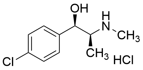 (1R,2S)-1-(4-chlorophenyl)-2-(methylamino)propan-1-ol hydrochloride salt - image 1