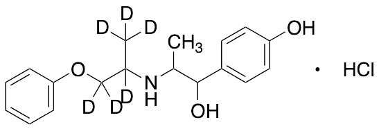 Isoxsuprine-d6 Hydrochloride (3-phenoxy-2-propyl-1,1,1,2,3,3,3-d6-amine) (mixture of disastereomers) - image 1