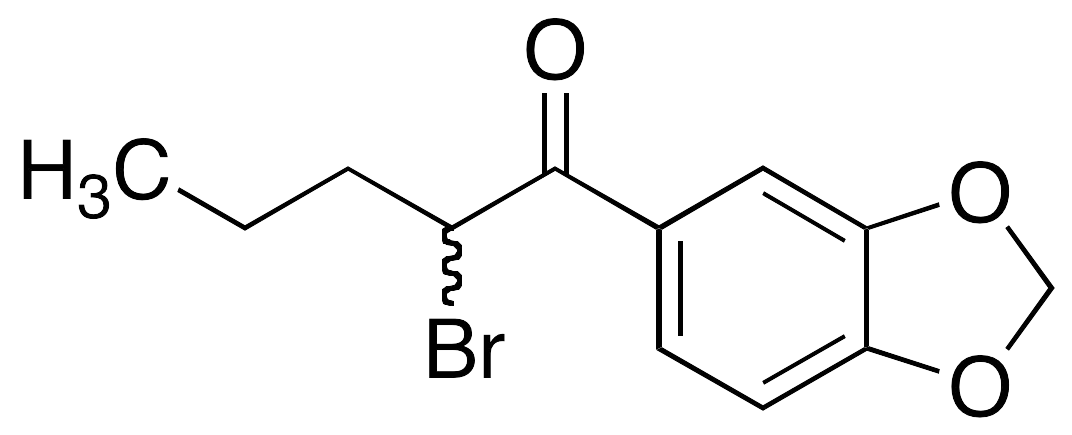(+/-)-1-(1,3-Benzodioxol-5-yl)-2-bromo-1-pentanone - image 1
