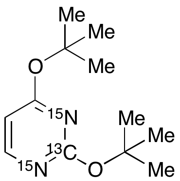 2,4-Bis(1,1-dimethylethoxy)pyrimidine-13C,15N2 - image 1