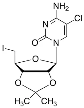 5’-Deoxy-5’-iodo-2’,3’-O-isopropylidene-5-chlorocytidine - image 1