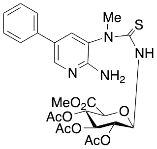1-(2-amino-5-phenylpyridin-3-yl)-1-methylthiourea N-Beta-D-Glucuronide Methyl Ester Triacetate - image 1