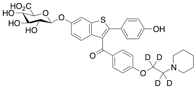 Raloxifene-d4 6-Glucuronide - image 1
