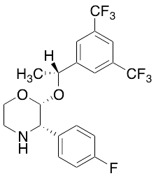 2-(R)-[1-(R)-(3,5-Bis(trifluoromethyl)phenyl)ethoxy]-3-(S)-fluorophenylmorpholine[Aprepitant-M2] - image 1