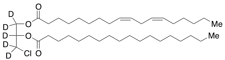 rac-1-Linoleoyl-2-stearoyl-3-chloropropanediol-d5 - image 1