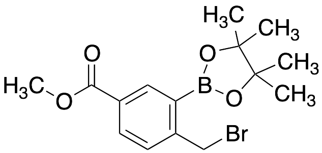 Methyl 4-(Bromomethyl)-3-(tetramethyl-1,3,2-dioxaborolan-2-yl)benzoate - image 1