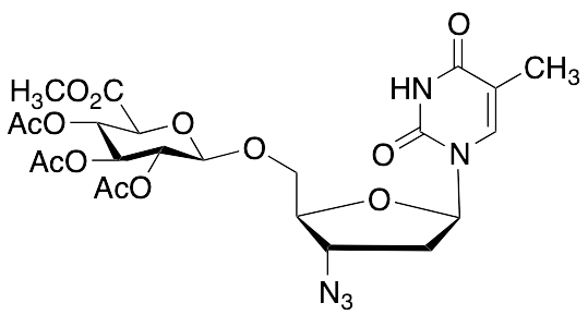 3'-Azido-3'-deoxythymidine 2,3,4-Tri-O-acetyl-Beta-D-glucuronide, Methyl Ester - image 1