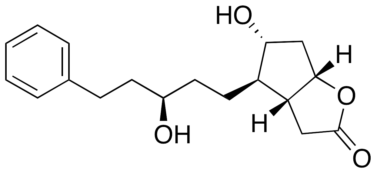 (3aR,4R,5R,6aS)-Hexahydro-5-hydroxy-4-[(3R)-3-hydroxy-5-phenylpentyl]2H-cyclopenta[b]furan-2-one - image 1