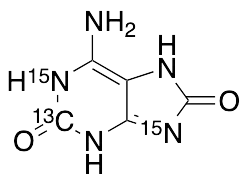 2,8-Dihydroxyadenine-13C,15N2 (Major) - image 1