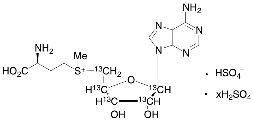 S-(5'-Adenosyl)-L-methionine-13C5 Sulfate Salt (Synthetic)(Mixture of Diastereomers) - image 1