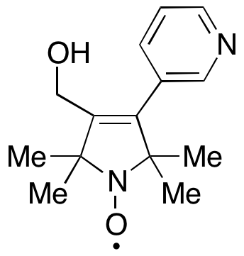 2,5-Dihydro-3-(hydroxymethyl)-2,2,5,5-tetramethyl-4-(3-pyridinyl)-1H-pyrrol-1-yloxy - image 1