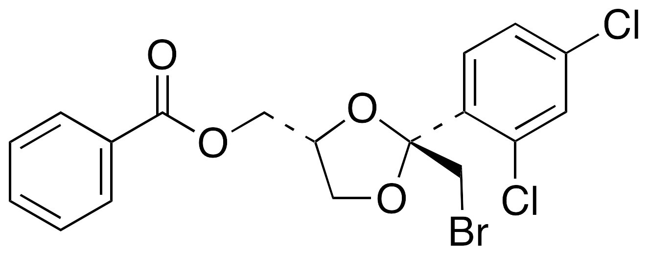 trans-[2-Bromomethyl-2-(2,4-dichlorophenyl)-1,3-dioxolan-4-yl]methyl Benzoate - image 1