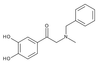 2-(Benzylmethylamino)-3',4'-dihydroxyacetophenone - image 1