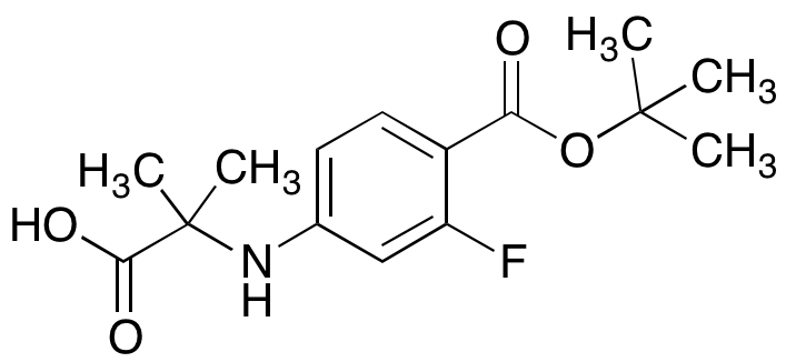 2-((4-(tert-Butoxycarbonyl)-3-fluorophenyl)amino)-2-methylpropanoic Acid - image 1