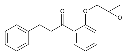 2’-(2,3-Epoxypropoxy)-3-phenylpropiophenone - image 1