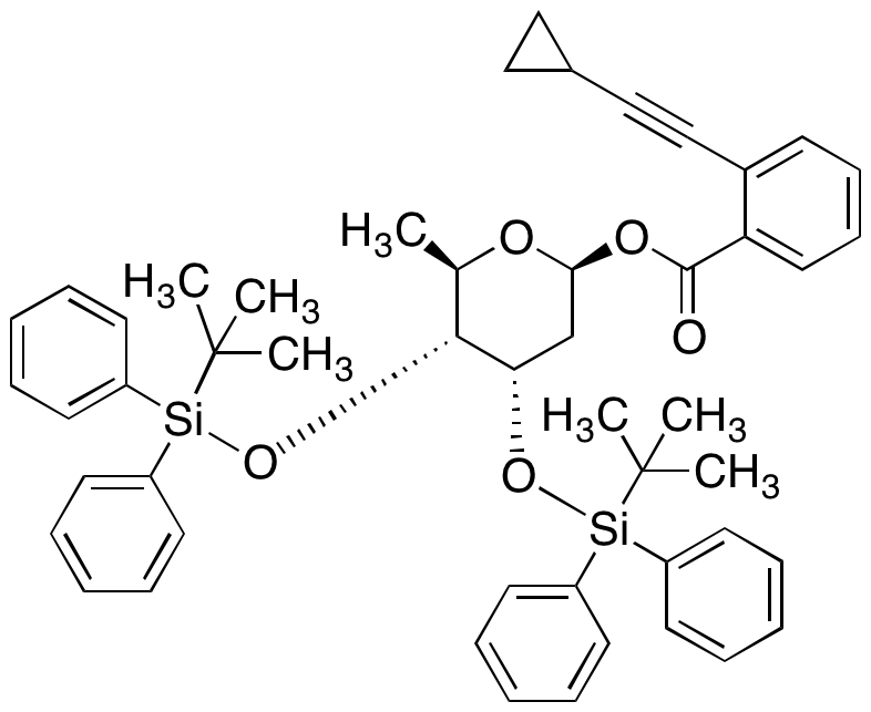 2,6-Dideoxy-3,4-bis-O-[(1,1-dimethylethyl)diphenylsilyl]-Beta-D-ribo-hexopyranose 1-[2-(2-cyclopropylethynyl)benzoate] - image 1